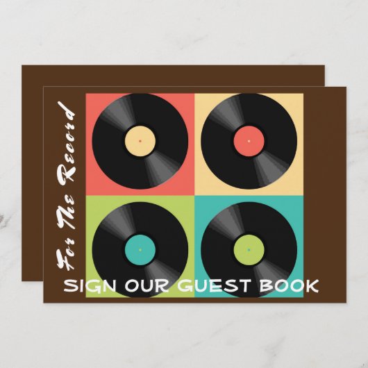 Invitation Mariage Pour l'enregistrement (Devant / Derrière)