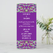Invitation mariage pourpre (Debout devant)