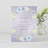 Invitation Mariage Prairie de Lavande (Debout devant)