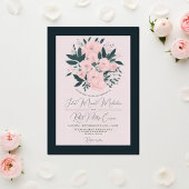 Invitation Mariage Pretty Rose Emerald Rose Peonies