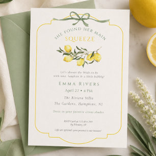 Invitation Mariage Principal Citron Sauge Verte