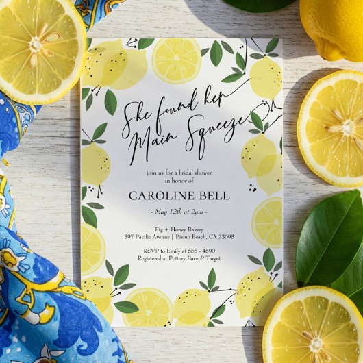 Invitation Mariage Principalement Citron