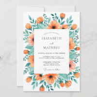 Mariage printanier gracieux mandarine