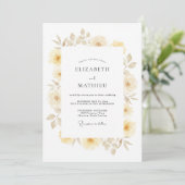 Invitation Mariage Printanier Ivory Splendid (Debout devant)