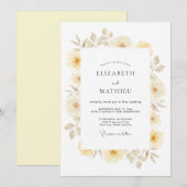 Invitation Mariage Printanier Ivory Splendid (Devant / Derrière)