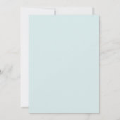 Invitation Mariage printanier pittoresque sarcelle (Dos)