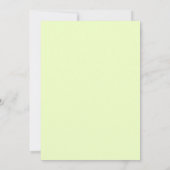 Invitation Mariage Printanier Teal Vivid (Dos)