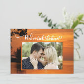 Invitation Mariage privé Sunset Photo Annouement (Debout devant)