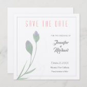 Invitation Mariage Professional Flower Design Enregistrer la  (Devant / Derrière)