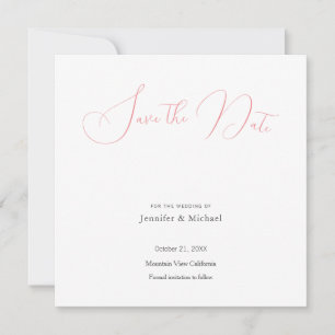 Invitation Mariage Professionnel Minimaliste Coupe Enregistre