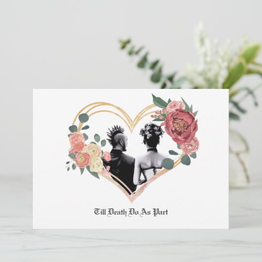 Invitation Mariage Punk (Debout devant)