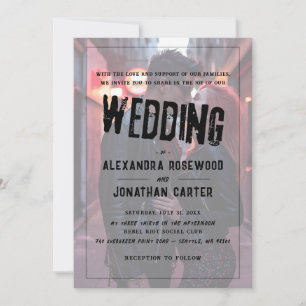 Invitation Mariage Punk
