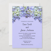 Invitation Mariage Purple Hydrangea (Devant)