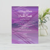 Invitation Mariage Purple Streaks (Debout devant)