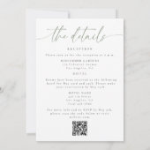 Invitation Mariage QR Code Bohème de Pumpkin Fall in Love (Dos)