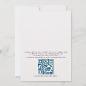 Invitation Mariage QR Code Destination Côte de la Plage (Dos)
