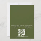 Invitation Mariage QR Code Élégant Rustique Arbre aux Citrons (Dos)