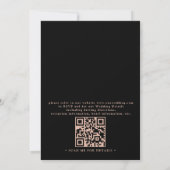 Invitation Mariage QR Code Feuillage d'Automne Floral Terraco (Dos)