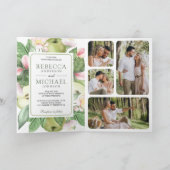 Invitation Mariage QR Code Verger de Pomme Verte Botanique (Intérieur)