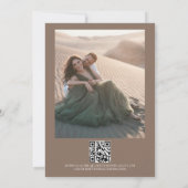 Invitation Mariage QR Minimaliste Moderne (Dos)