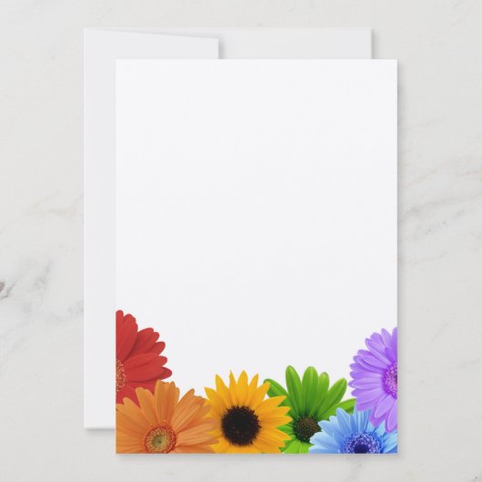 Invitation Mariage Rainbow Bouquet (Dos)