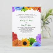 Invitation Mariage Rainbow Bouquet (Debout devant)