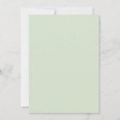 Invitation Mariage Ranunculus Eucalyptus Aqua Moutarde (Dos)
