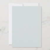 Invitation Mariage Ranunculus Eucalyptus Aqua Pervenche (Dos)