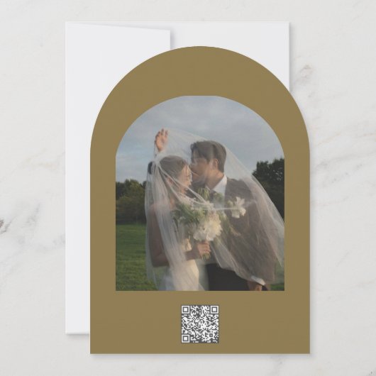 Invitation Mariage rayée de luxe (Dos)