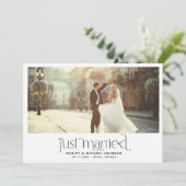 Invitation Mariage Récent Fugue 4 Réception Photo Uniquement (Debout devant)