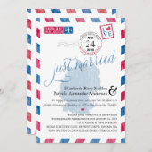 Invitation Mariage récent par avion antique Réception de mari (Devant / Derrière)