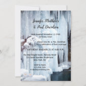 Invitation Mariage Réception de Mariage Étincelles de Glace H (Devant)