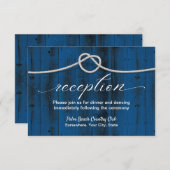 Invitation Mariage Réception de Mariage Rustique sur la Plage (Devant / Derrière)