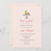 Invitation Mariage Réception Macaroon Amour est doux (Devant / Derrière)