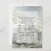 Invitation Mariage Réception Uniquement Montagnes enneigées à (Devant)