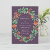 Invitation Mariage Récolte de Prune Émoussée (Debout devant)