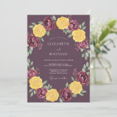 Invitation Mariage Récolte Somptueuse de Prune (Debout devant)