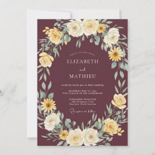 Invitation Mariage Récolte Terreux de Bourgogne