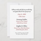 Invitation Mariage Red Lesbian Gay deux mariées (Dos)