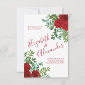 Invitation Mariage Red Rose (Devant)