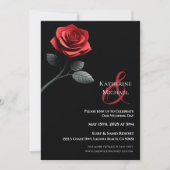 Invitation Mariage Red Rose (Devant)