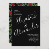 Invitation Mariage Red Rose (Devant / Derrière)