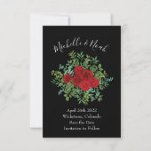 Invitation Mariage Red Rose (Devant)