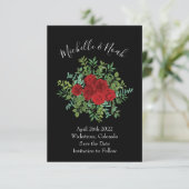 Invitation Mariage Red Rose (Debout devant)
