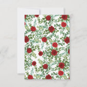 Invitation Mariage Red Rose (Dos)