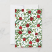 Invitation Mariage Red Rose (Dos)