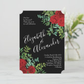 Invitation Mariage Red Rose (Debout devant)
