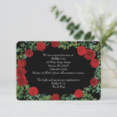 Invitation Mariage Red Rose (Debout devant)