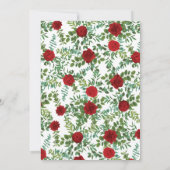 Invitation Mariage Red Rose (Dos)