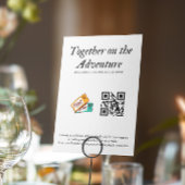 Invitation Mariage Registre Honeymoon Fund Qr Code Cadeau